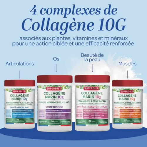 Collagène Marin 10 g + Harpagophytum et Saule Blanc 220 g