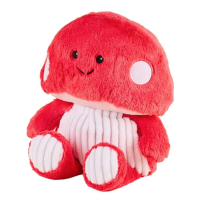 Cozy Peluches Déhoussables Bouillotte Champignon Rose