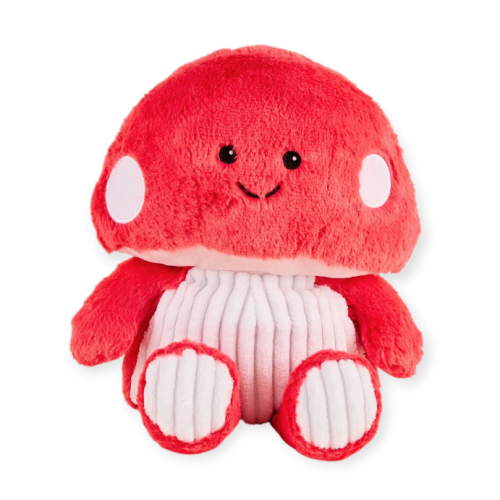 Cozy Peluches Déhoussables Bouillotte Champignon Rose