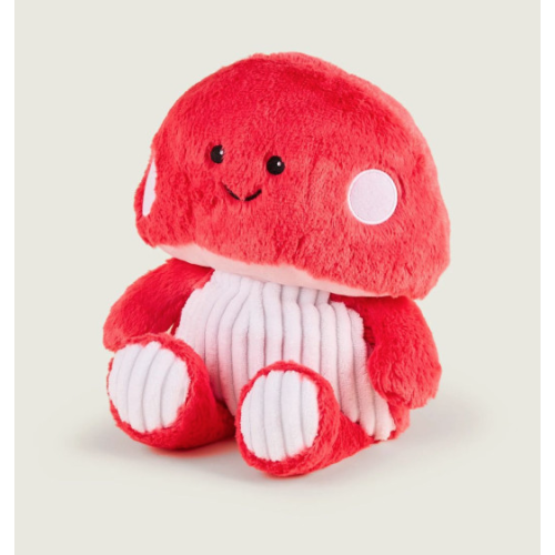 Cozy Peluches Déhoussables Bouillotte Champignon Rose