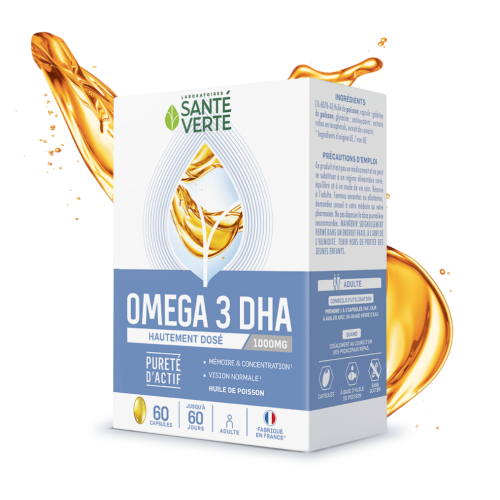 Omega 3 1000 mg de DHA 60 Capsules