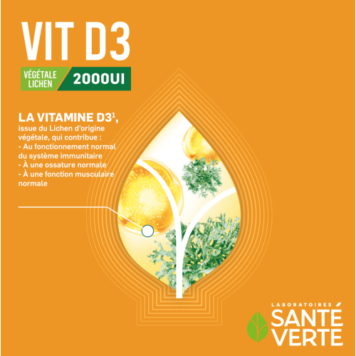 Vitamine D3 Végétale 2000 UI 20 ml