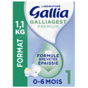 Galliagest Premium Formule Epaissie de 0 à 6 mois 2 x 550 g