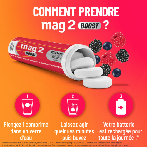 Mag 2 Boost 20 comprimés