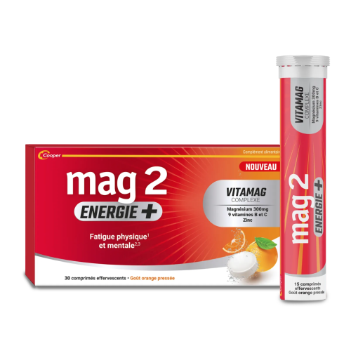 Mag 2 Energie+ 30 comprimés effervescents