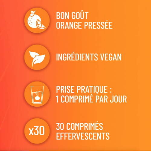 Mag 2 Energie+ 30 comprimés effervescents