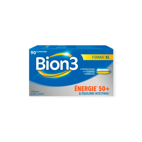 BION3 Vitalité 50+ Seniors 90 Comprimés - Boostez votre forme !