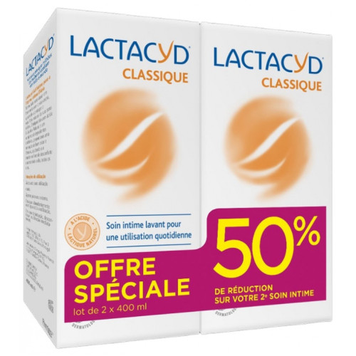 Lactacyd Femina Soin Doux Intime 2x400ml - Nettoyage Délicat