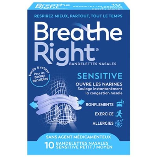 Sensitive Petit/Moyen 10 Bandelettes Nasales