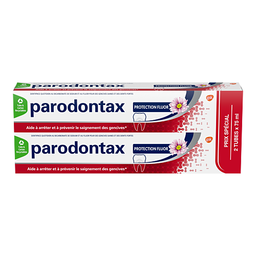 Parodontax Gel Fluor 2x75mL - Renforce Gencives, Réduit Saignements