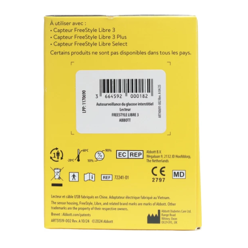 Freestyle Libre 3 Lecteur de glycémie