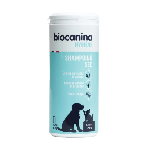 Hygiène Shampooing Sec pour Chien et Chat 75 g