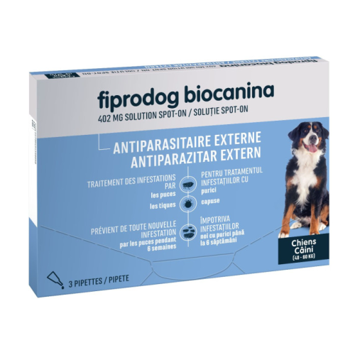 FIPRODOG 402 mg Très Grands Chien Spot On au Fipronil 3 pipettes