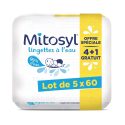 Mitosyl Lingettes à l'Eau 4 x 60 Lingettes + 60 Lingettes Offertes