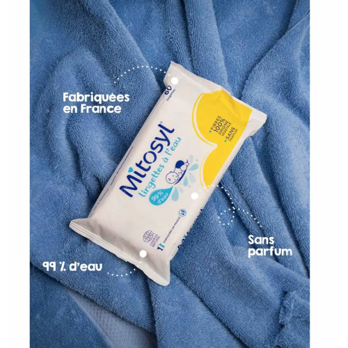 Mitosyl Lingettes à l'Eau 4 x 60 Lingettes + 60 Lingettes Offertes
