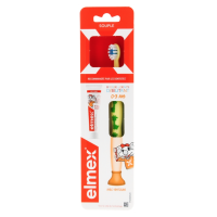 Brosse à Dents Souple Débutant 0-3 Ans + Mini-Dentifrice Anti-Caries 0-6 Ans 12 ml 1 brosse à dents Jaune - Vert