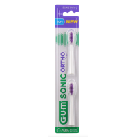 Sonic Ortho Brossette de Rechange Pour Brosse à Dents Sonic Souple 2 Brossettes