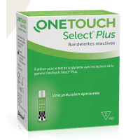 OneTouch Select Plus Bandelettes Réactives 100 Bandelettes