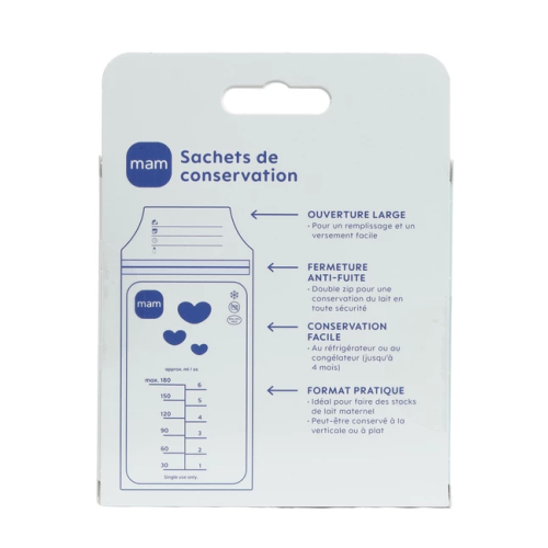 Sachets de Conservation pour Lait Maternel 25 Sachets