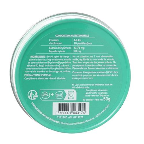 Euphoneo Menthe Eucalyptus 50 pastilles