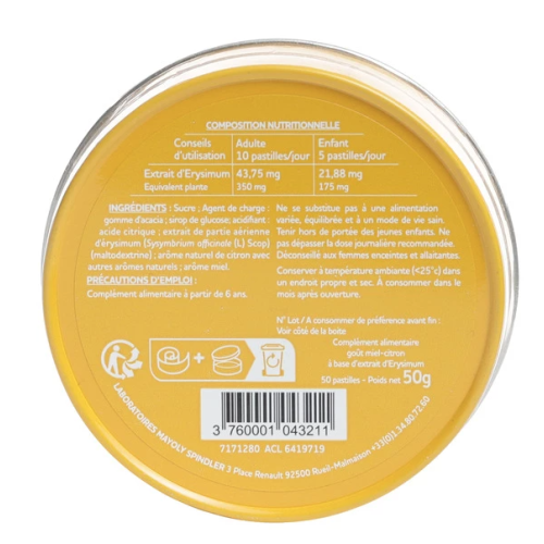 Euphoneo Miel Citron 50 pastilles