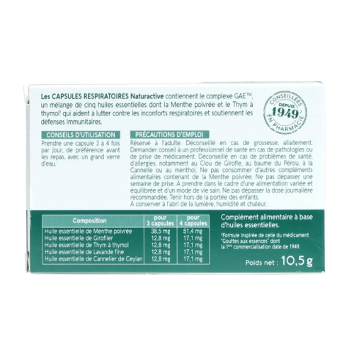 Capsules Respiratoires GAE Bio 30 Capsules