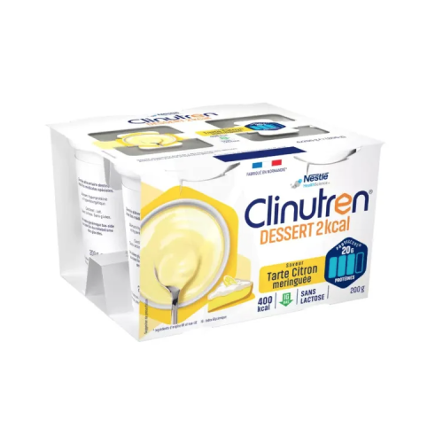 CLINUTREN DESSERT HP/HC+ Tarte Citron 4 x 200 g