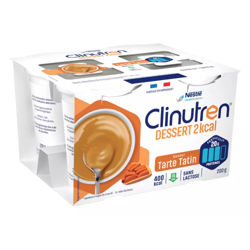 CLINUTREN DESSERT HP/HC+ Tarte Tatin 4 x 200 g