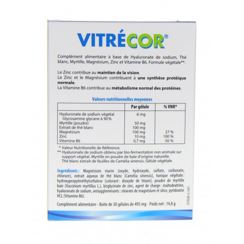 Densmore Vitrecor 30 Gélules - Lutte Mouches Volantes Densmore Vitrecor 30 Gélules - Lutte Mouches Volantes