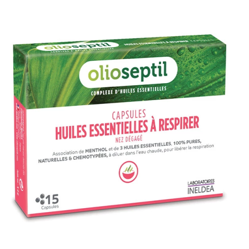 Huiles essentielles à respirer 15 capsules