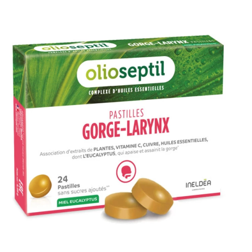 Gorge Larynx Miel Eucalyptus 24 pastilles