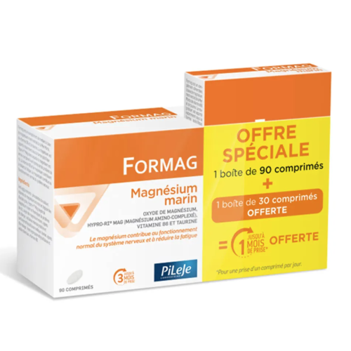 Formag Magnésium Marin Magnésium Marin 90 comprimés + 30 comprimés offerts