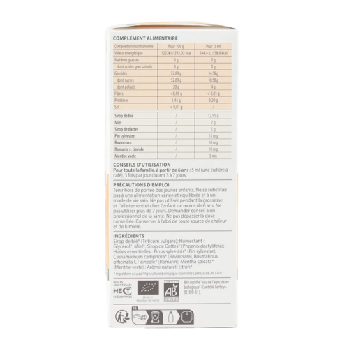 Aromaforce Sirop Gorge Bio 150 ml