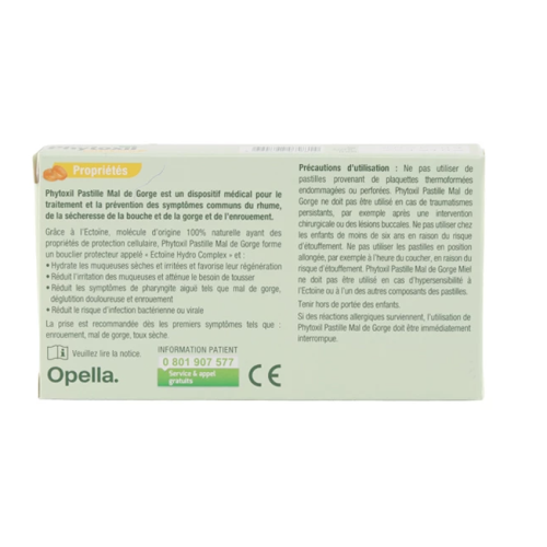 Mal de gorge 16 pastilles miel