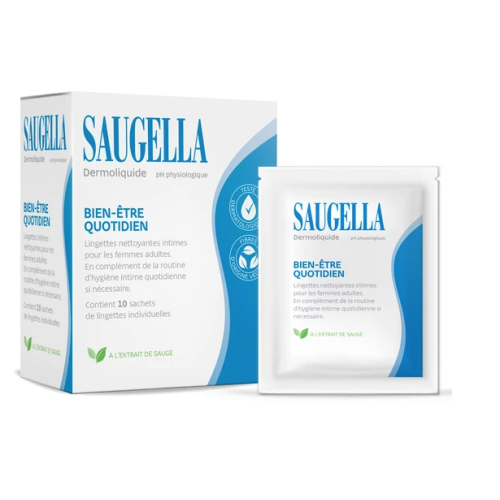 Dermoliquide Lingettes Nettoyantes Intimes 10 Lingettes Individuelles