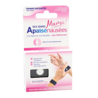 Femmes Enceintes Apaisenausées Paire de Bracelets d'Acupression Noir