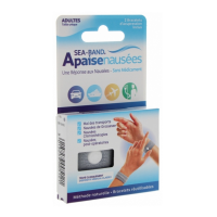 Adultes Apaisenausées Paire de Bracelets d'Acupression Gris