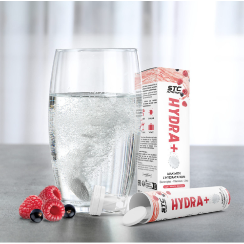 Hydra+ 20 Pastilles Effervescentes Fruits Rouges