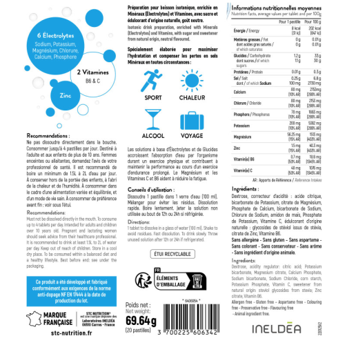 Hydra+ 20 Pastilles Effervescentes Neutre