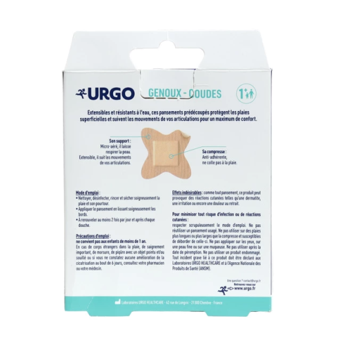 Pansements Genoux et Coudes 10 pansements