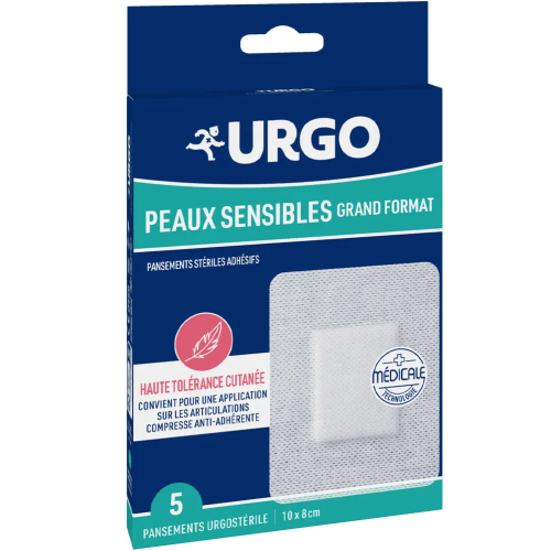 Pansements Stériles Adhésifs Grand Format Peaux Sensibles 5 pansements