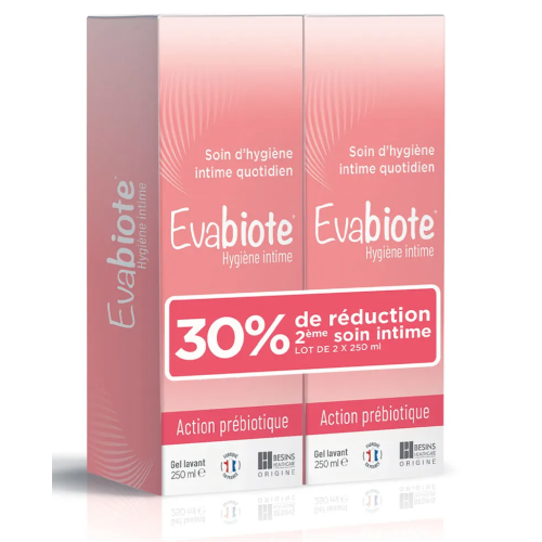 Evabiote Hygiène intime gel lavant 2 x 250 ml