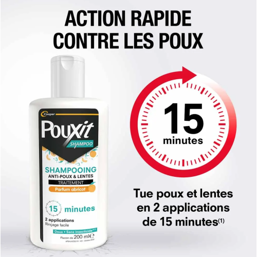 Pouxit Shampooing Anti-Poux & Lentes Abricot 200 ml