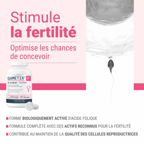 Gametix F Fertilité 60 Comprimés à Croquer