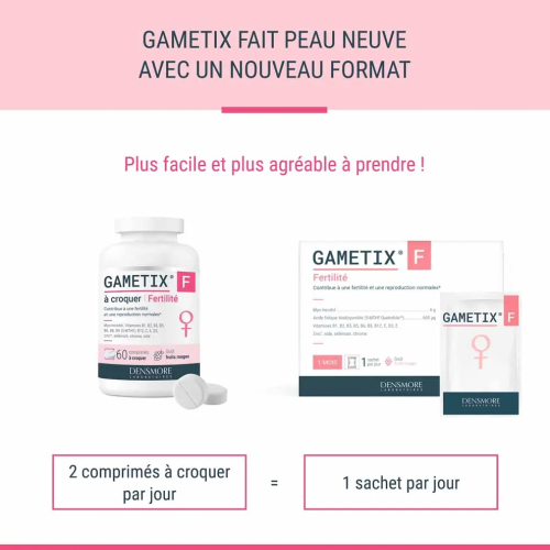 Gametix F Fertilité 60 Comprimés à Croquer