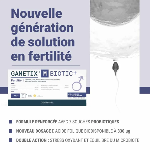 Gametix M Biotic+ Fertilité 30 Sachets