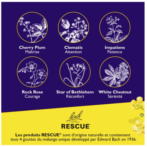Rescue Bach Nuit Spray Sans Alcool 20 ml