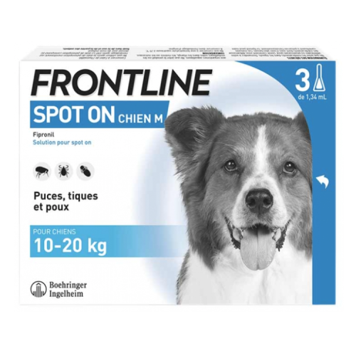 Spot-On Chien M (10-20 kg) 3 Pipettes