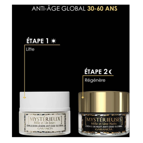 Mystérieux Mille et Un Jours Émulsion de Jour Anti-Âge 30 ml + Mystérieuses Mille et Une Nuits 10 ml Offert