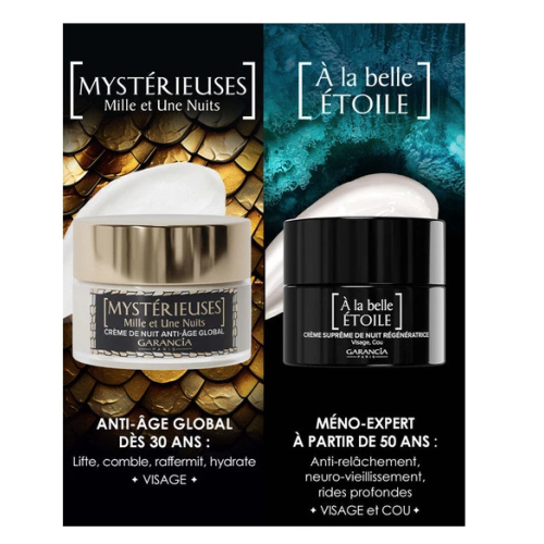 Mystérieuses Mille et Une Nuits Crème de Nuit Anti-Âge 30 ml + Mystérieux Mille et Un Jours  10 ml Offert